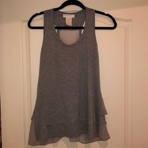 MM Couture Tank top with sheer back